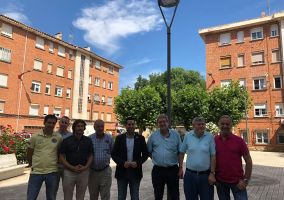 Ampliar información de Visita a las obras de remodelación del alumbrado del barrio de La Paz