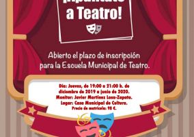 Ampliar información de Abierto el plazo de inscripción para la Escuela Municipal de Teatro