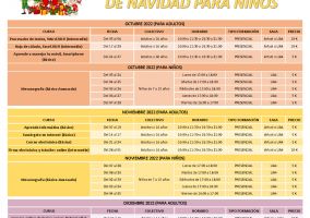 Ampliar información de Oferta formativa de las Cibertecas municipales para los meses de octubre, noviembre, diciembre y Navidad de 2022. 