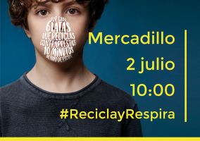 Ampliar información de Visita al mercadillo del 2 de julio campaña RECICLA Y RESPIRA